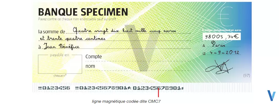 lecture cheque ligne magnetique impression cmc7 i2200 ingenico