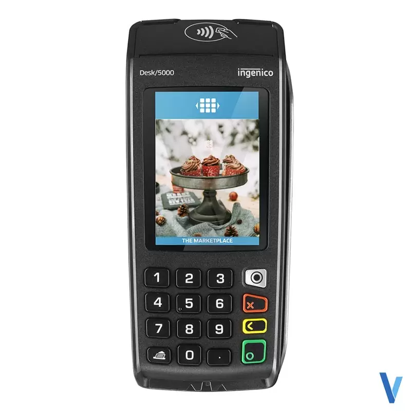 TPE Ingenico Desk 5000 3G Wifi Sans Contact Modem RTC/IP – Image 2