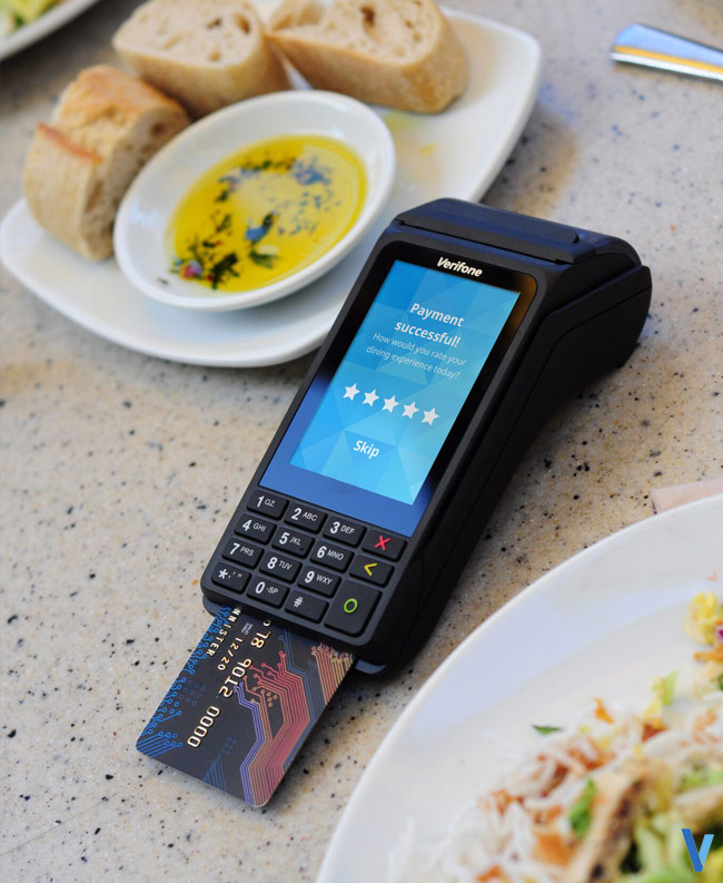 tpe V240 terminal de paiement portable mobile
