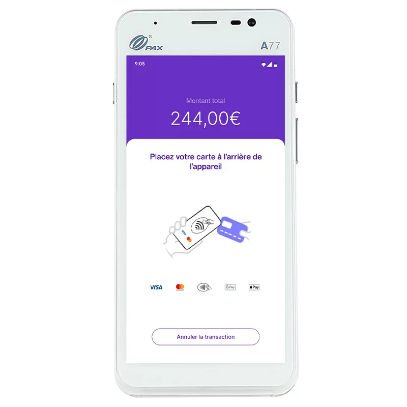 TPE PAX A77 4G Wifi Bluetooth Caméra Android