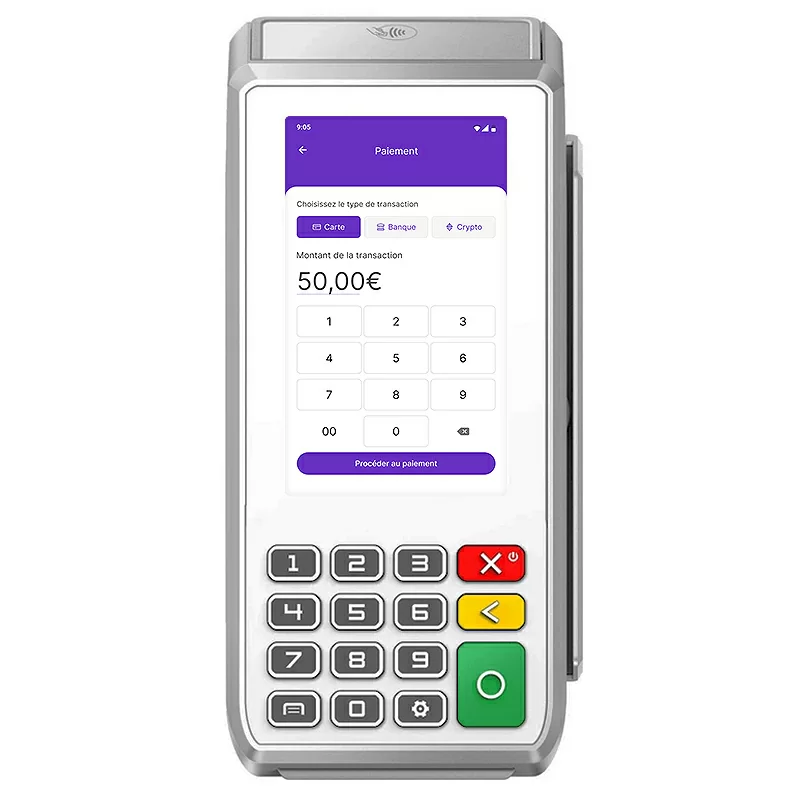 TPE PAX A80 IP Caméra Sans Contact Android