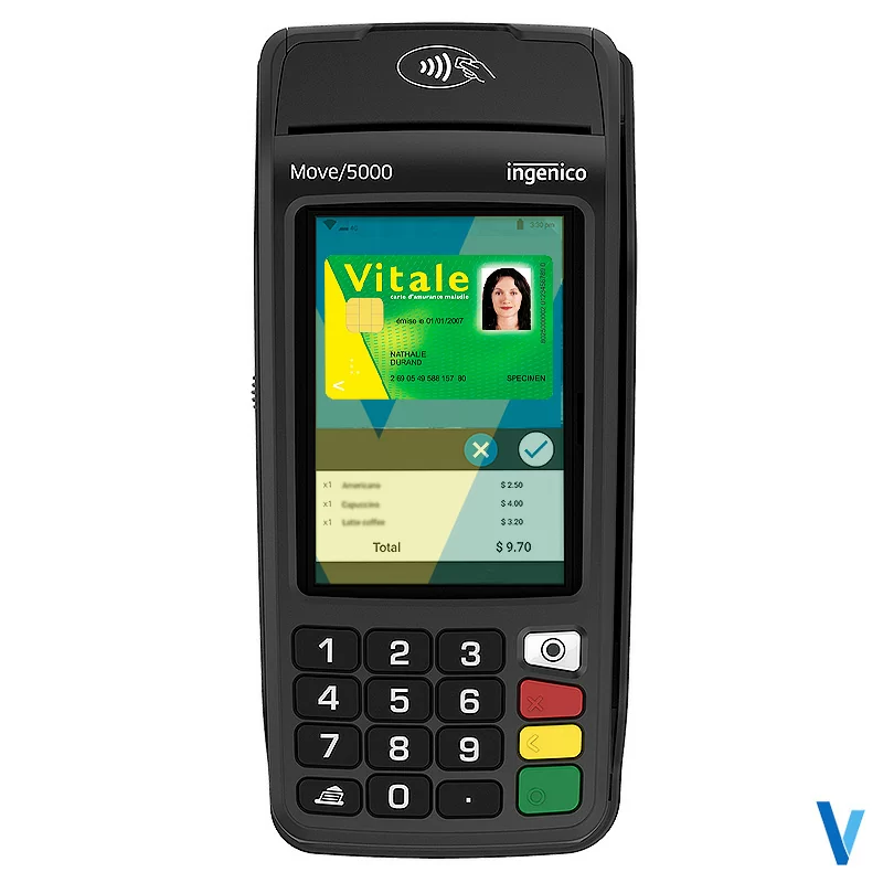 TPE Ingenico Move 5000 Wifi Santé EI96 CAM2 Base IP/ADSL