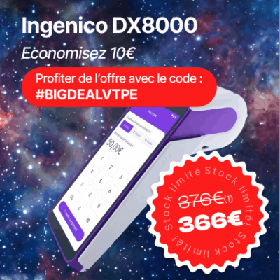 TPE Ingenico AXIUM DX8000 4G Wifi Bluetooth Caméra Base W/IP
