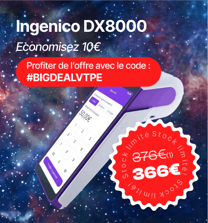 TPE Ingenico AXIUM DX8000 4G Wifi Bluetooth Caméra Base W/IP