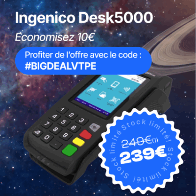 TPE Ingenico Desk 5000 Wifi Sans Contact IP/ADSL