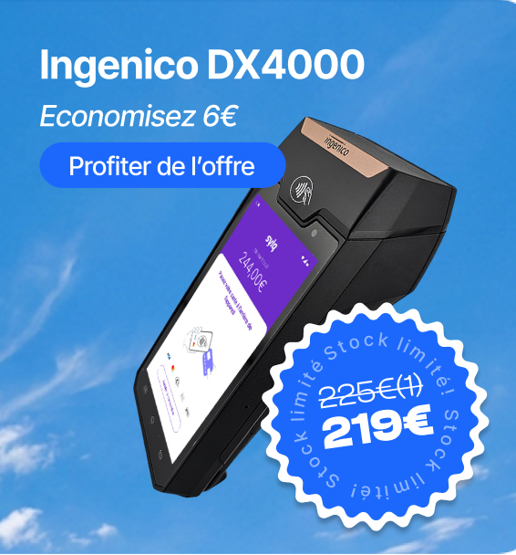 TPE Ingenico AXIUM DX4000 Wifi Caméra Sans Contact