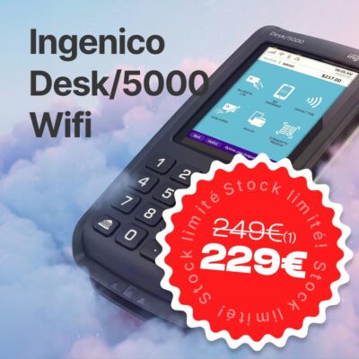 TPE Ingenico Desk 5000 Wifi Sans Contact IP/ADSL
