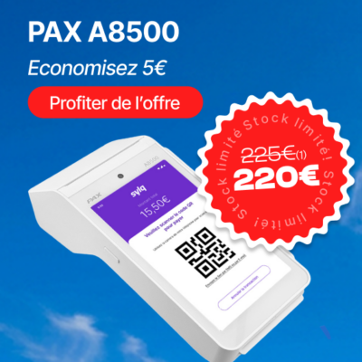 TPE PAX A8500 Wifi Bluetooth Caméra IP/ADSL