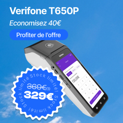 TPE Verifone T650p 4G Wifi Bluetooth Caméra Base B/IP