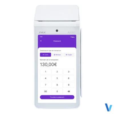 TPE PAX A8500 Wifi Bluetooth Caméra IP/ADSL
